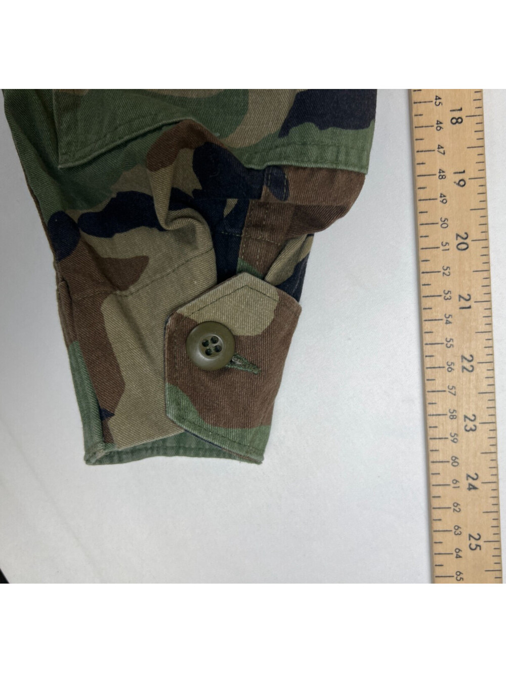 Vintage US Military Woodland Camo BDU Combat Coat Jacket Medium Regular Surplus - Picture 8 of 11